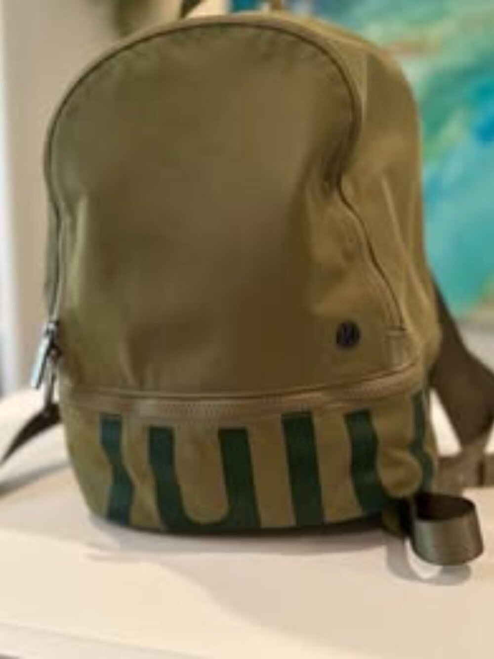 Lululemon backpack in Olive green